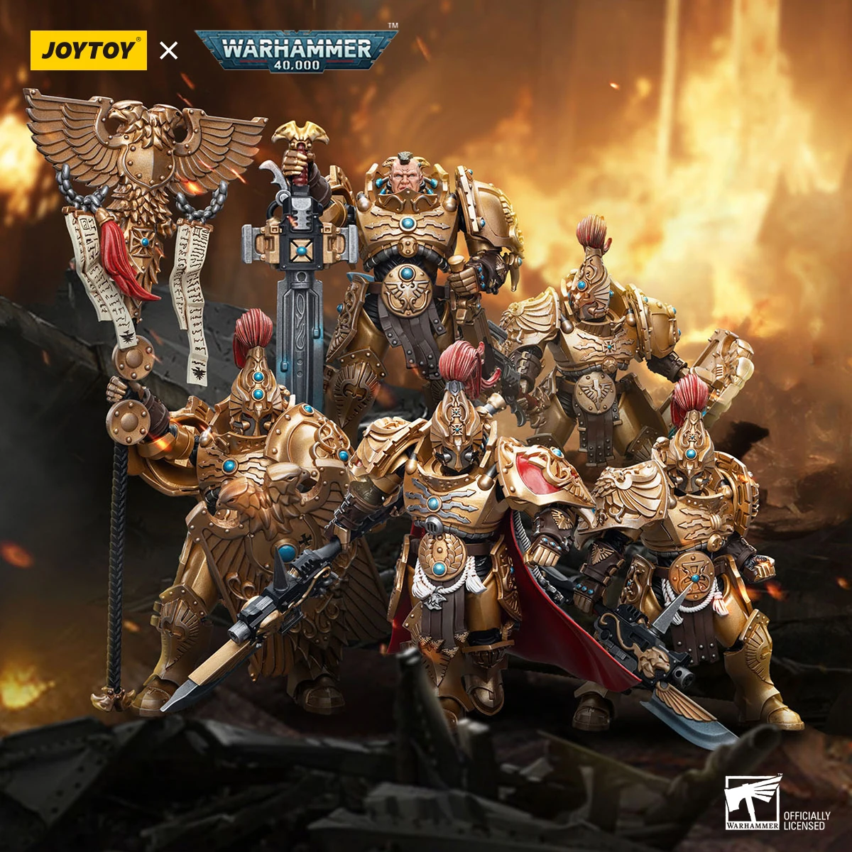 [PRE ORDER] JOYTOY Warhammer 40k 1/18 Action Figures Adeptus Custodes Custodian Guard Collections Figures