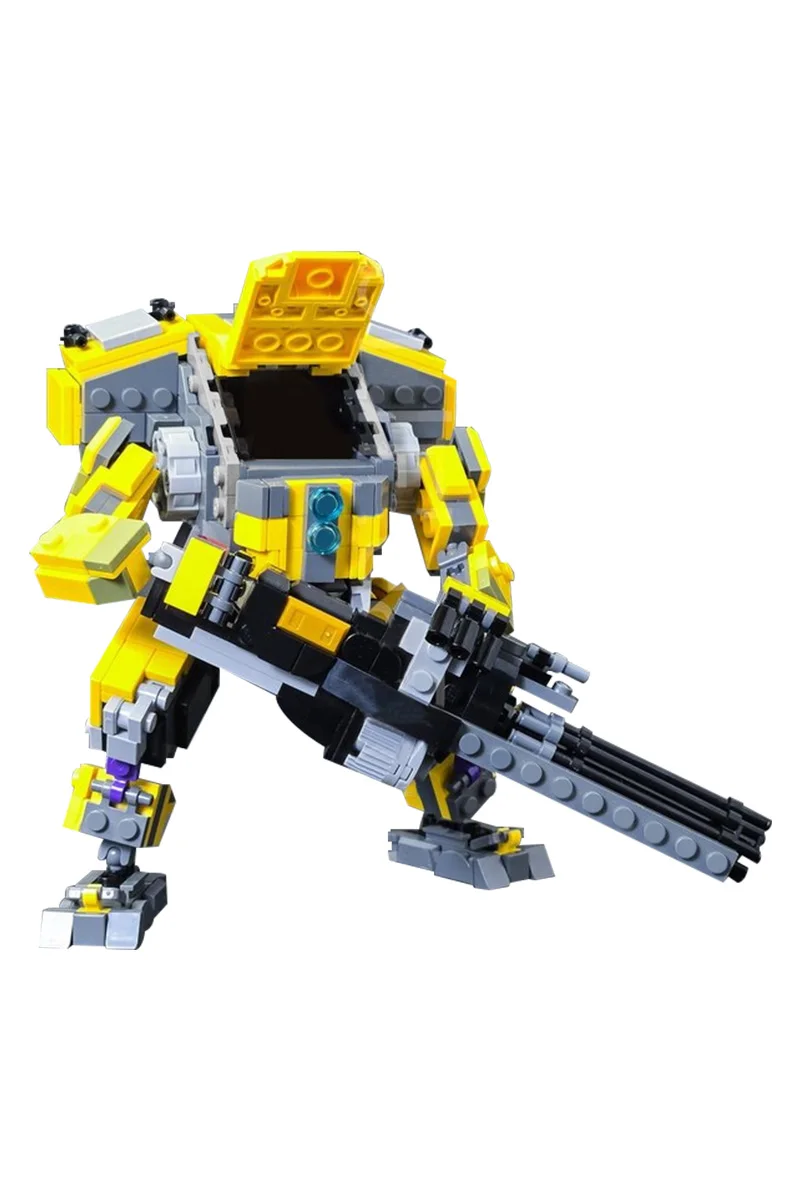 

MOC-207291 Popular Games Titanfall 2 Mecha Bricks Model Legion Prime Titan Battle Robot DIY Building Blocks Assemble Toys Gifts