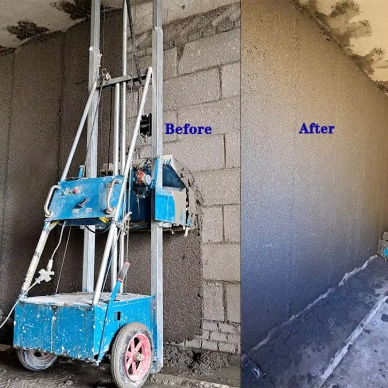 Automatic Cement Wall Fly Ash Gesso Concrete Sand Mortar Wall Scraper Plaster Wall Plastering Rendering Machine for Sale