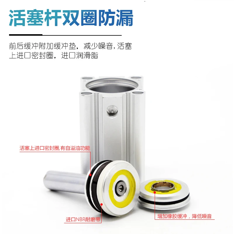 2PCS  SMC type small ultra-thin cylinder CQ2B12/CDQ2B12-5/10/15/20/25/30/40/50/D