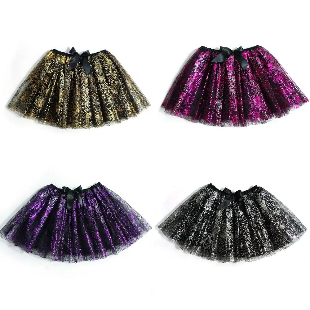 40cm Adult Tutu Skirt Elastic Waist Irregular Hem Halloween Costume Skirt Printed Pattern with Liner Cosplay Skirt Ballet Dance