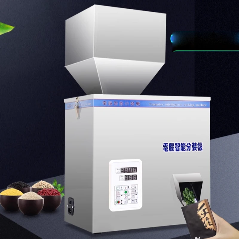 

Granule Powder Filling Machine 5-500G Automatic Weighing Machine Medlar Packaging Machine For Tea Bean Seed Particle 220/110V