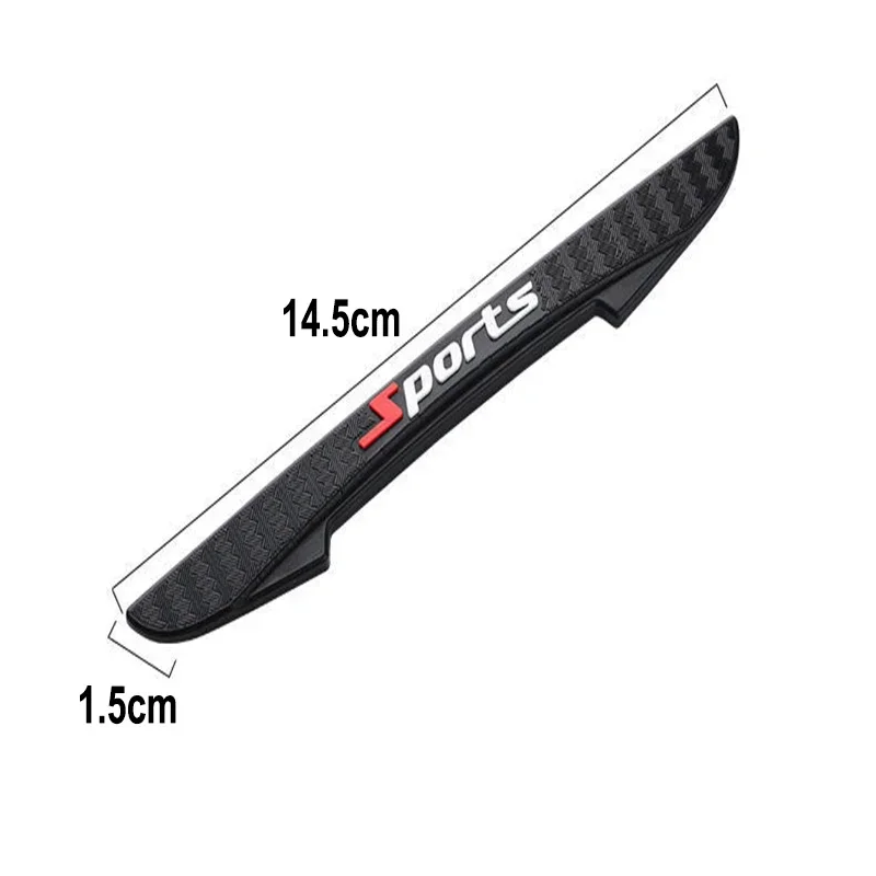 4Pcs Car PVC Door Protectors Thickened Anti-Scratch Anti-Bump Strip Sport Styling Body Decoration Rubber Parts