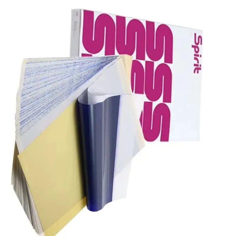 100PCS Tattoo Transfer Paper A4 Size 4 Layers Freehand Tattoo Transfer Machine Thermal Copier Stencil Paper Quality Stencil