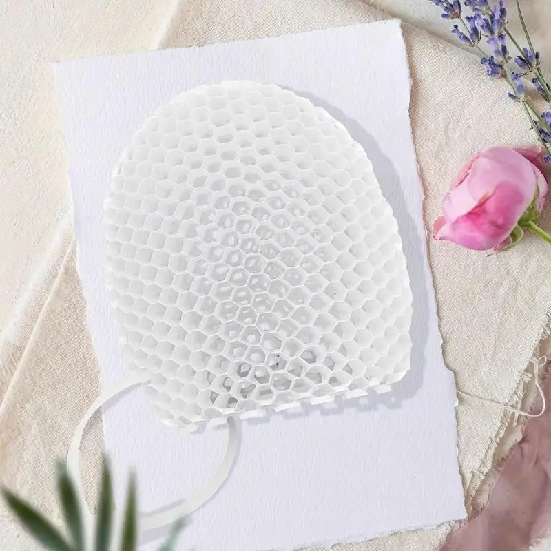 1Pcs Honeycomb Exfoliating Shower Finger Caps Body Scrub Cleansing Bath Mitt Breathable Odorless Skin Care Tool Multi-Color
