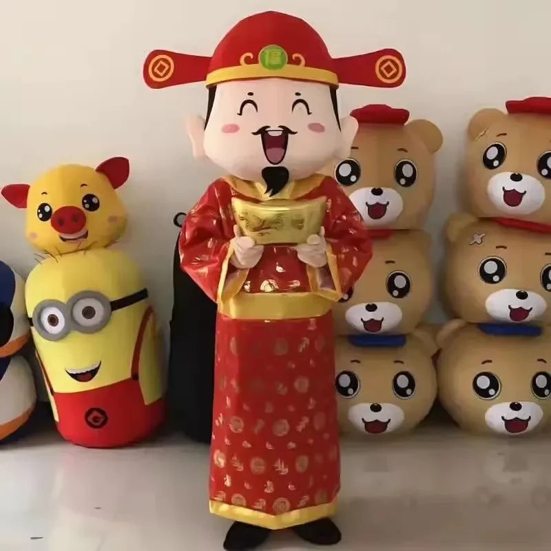 تأثيري زودياك الأفعى إله الحظ زي التميمة عطلة الترويجية المشي أداء دمية فستان حفلة الدعائم الكبار الحجم