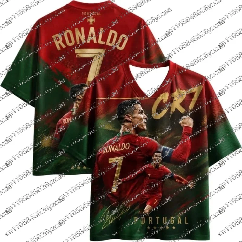Hot Sale Jersey Ronaldo # 7 Special Edition Football Jersey for Men Women Kid’s Commemorative Soccer Shirt Quick Dry Sportswear