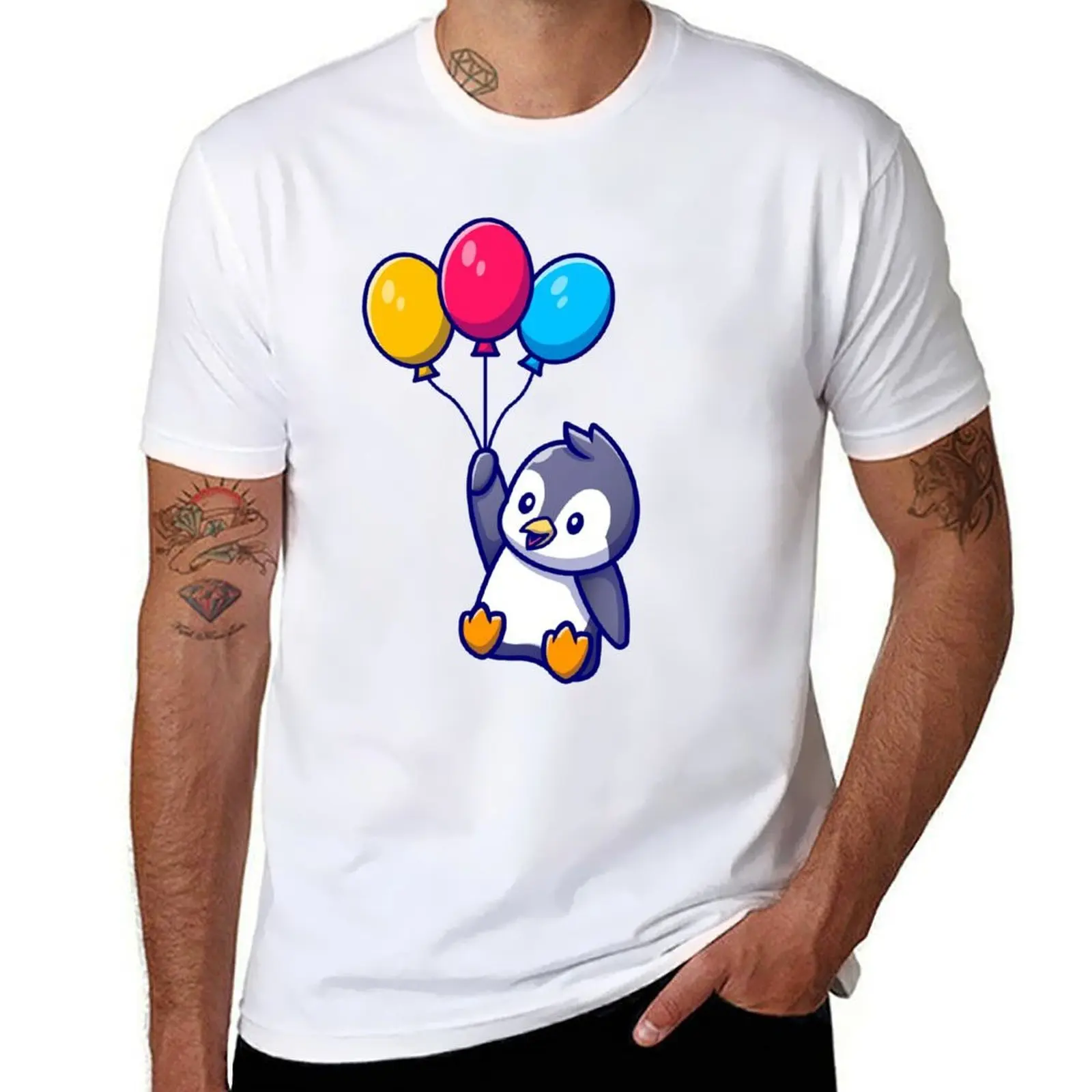 

Cute Penguin (Black) T-Shirt t shirts for man cotton funny printed t shirts for man T-Shirt