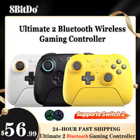 8BitDo Ultimate 2 Bluetooth Wireless Gaming Controller with Charging Dock Gamepad Joystick PC Windows 10/11 for Nintendo Switch2