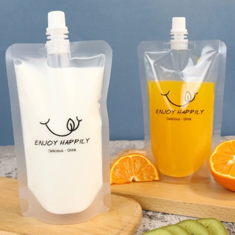 Customized Food Grade Beverage Dispenser Liquid Bag Can Be Frozen Juice Soup Drink Plastic Bag