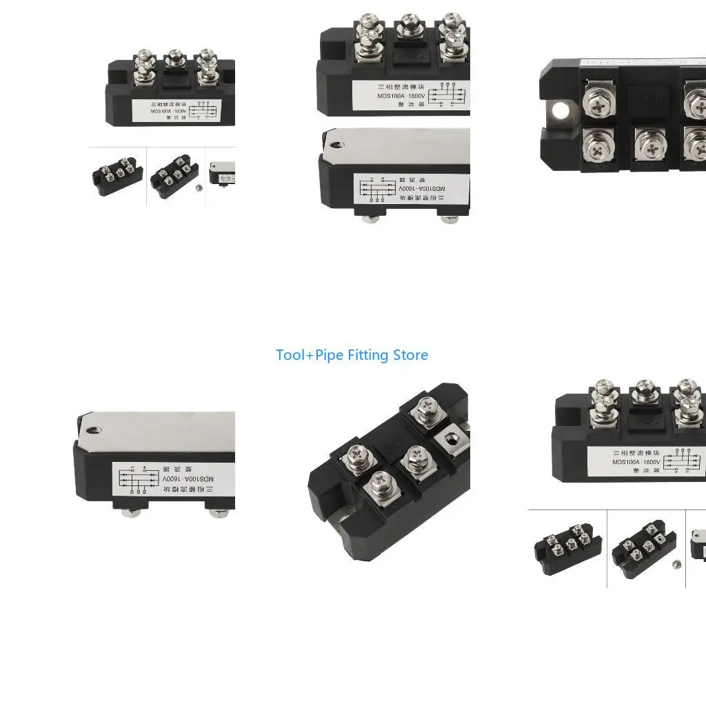 F92B MDS100-16 Bridge Rectifier 100A 1600V 3-Phase Diode Bridge Rectifier Copper Bottom Plate Rectification Module Plate