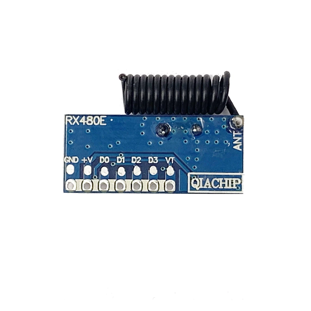 433mhz RF Receiver Learning Code Decoder Module 433 Mhz Wireless 4 Channel output Diy Remote Control 1527 Encoding Without Pins