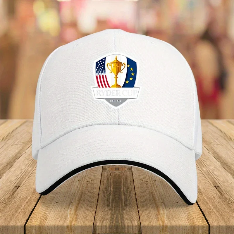 1 قطعة قبعة رايدر كأس رايدر كأس رايدر الرسمية 1 قطعة قبعة بيسبول خفيفة الوزن، قابلة للتعديل، بوليستر | تصميم العلم الأمريكي والكأس، معرف #1