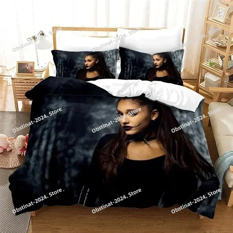Sexy Girl A-Ariana Grande Printed Bedding Set Duvet Cover with Pillowcase Set Home Textile Bedclothes Twin Full Queen King Size