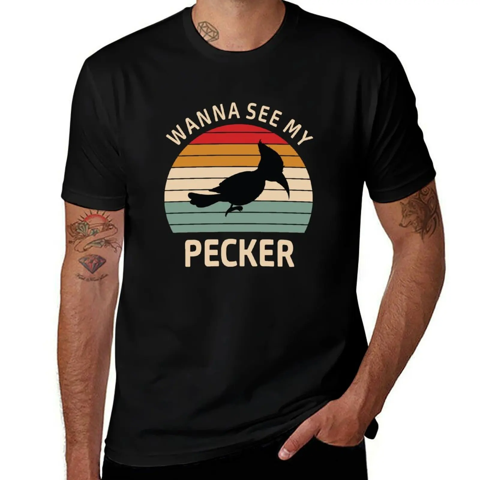 

Wanna See My Woodpecker T-Shirt cotton t shirt man t shirts for man graphic funny t shirts for man pack cotton T-Shirt