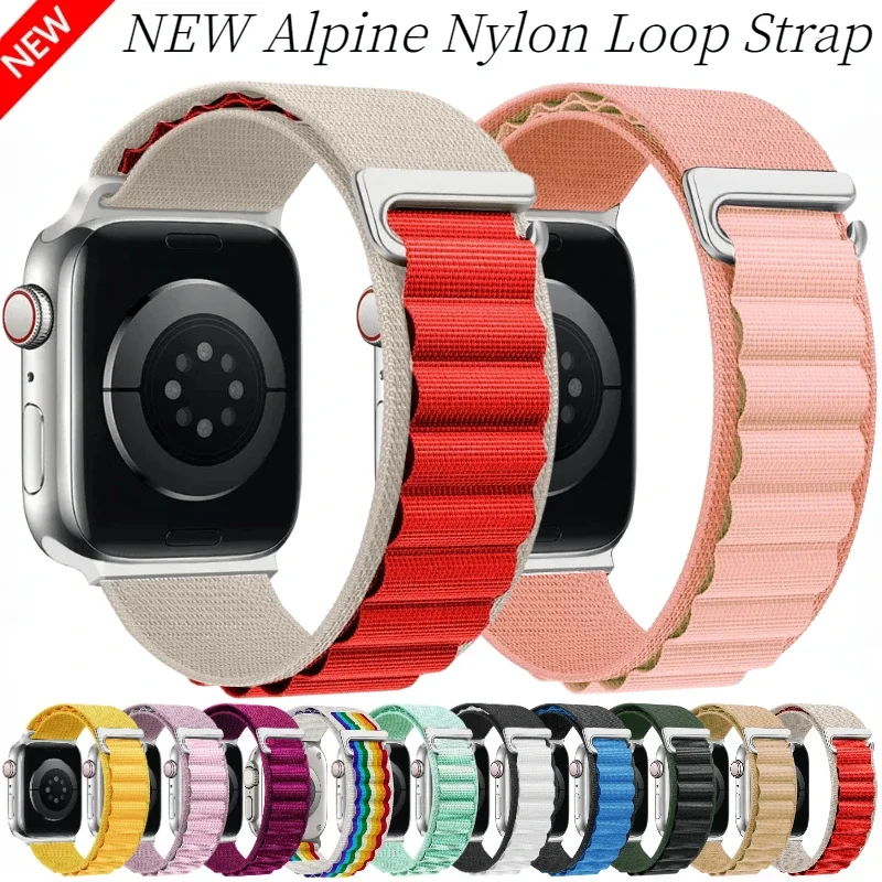 Alpine Nylon Loop Strap For Apple Watch Ultra3/2 49mm 11-10 42mm 46mm 9 8 7 45mm 41mm Bracelet iWatch 6 5 4 3 SE 44mm 40mm Band