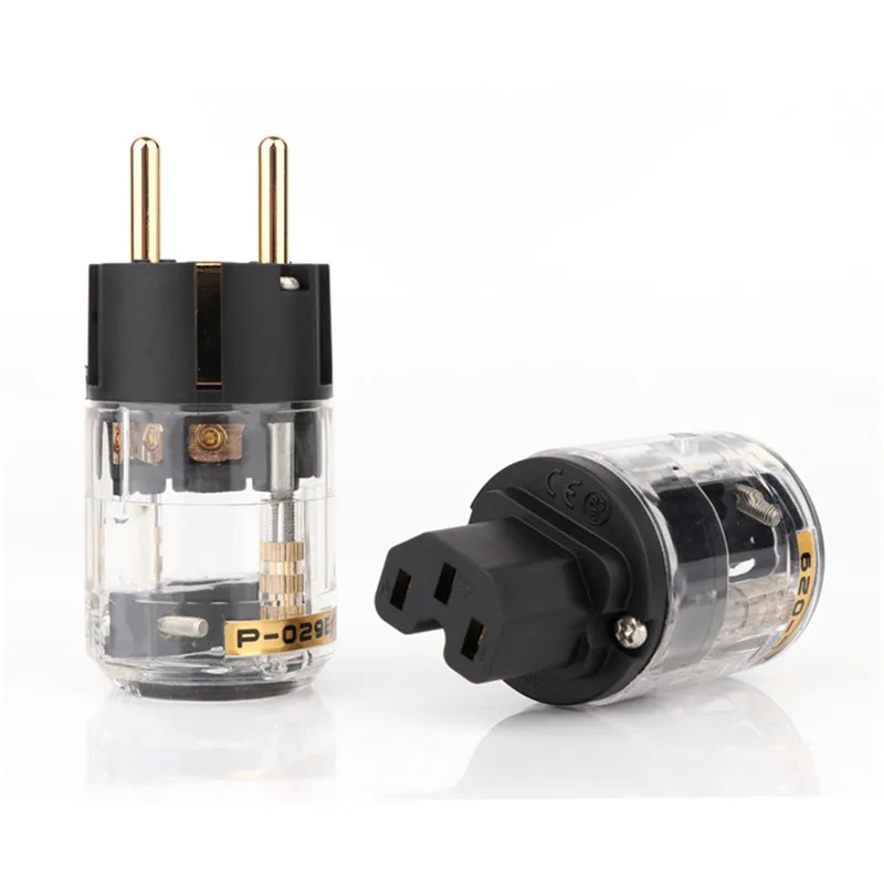 QINCROWN Oyaide P-029E/C-029 EU version Power Plug IEC Connector for HiFi Audio Power Cable