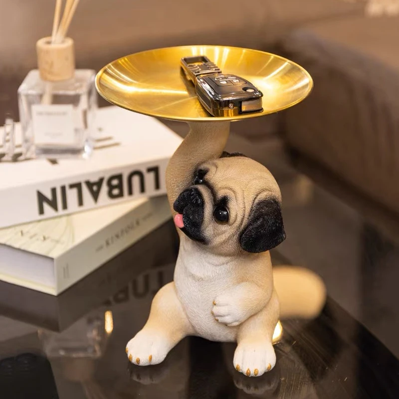 

New Pug Tray Home Storage Holiday Gift Storage Tray Organizer Desktop Organizer Kids Gift Decoration