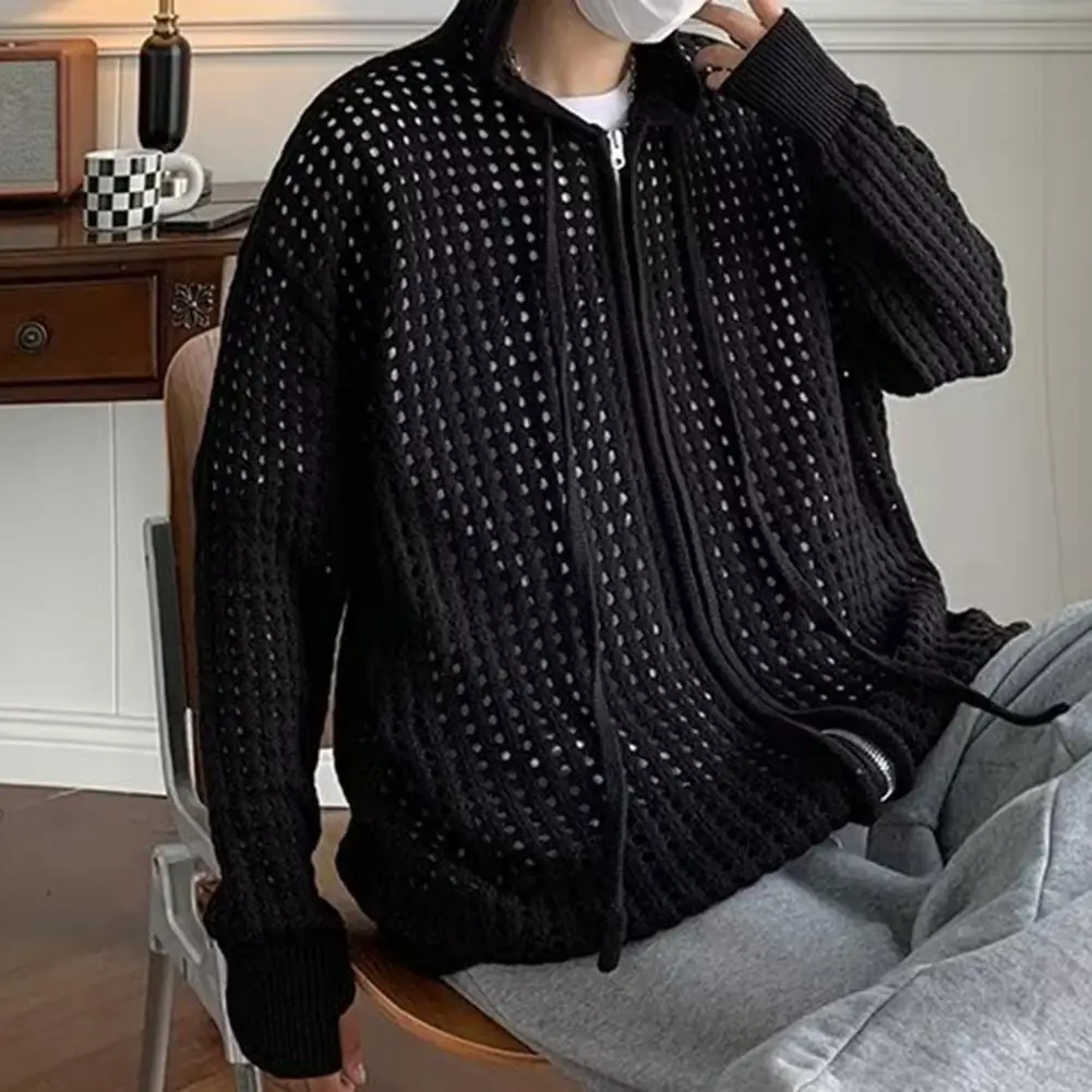 Cardigan Coat Super Soft with Hat Keep Warm Autumn Hooded Sweater Vintage Knitwear Knitted Coat for Student