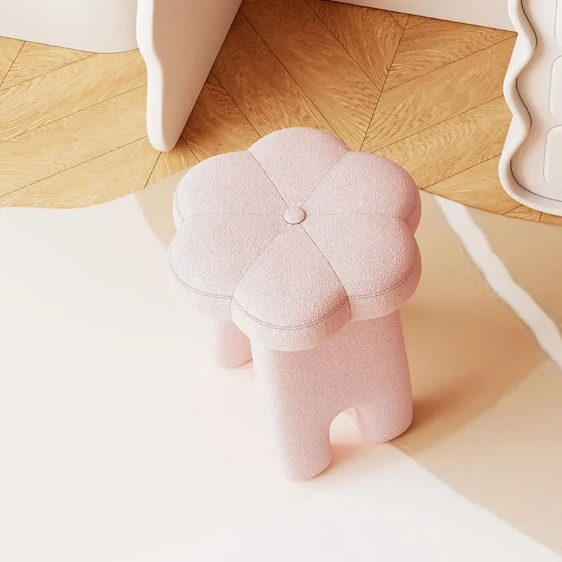 

Light Luxury Footstool Modern Dressing Table Stool Bedroom Makeup Chairs Home Living Room Stools Door Porch Shoe Changing Stools