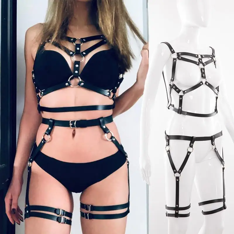 

Sexy Articles Adult Female Bow Handcuffs Bound Sexy Leather Suit