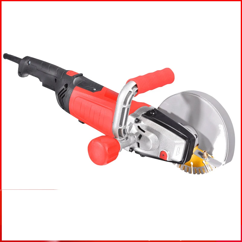 160 Slotting Machine Concrete with Water Dust-Free Hydropower Installation Wall Angle Grinder Cutting Machine High Power 1800W