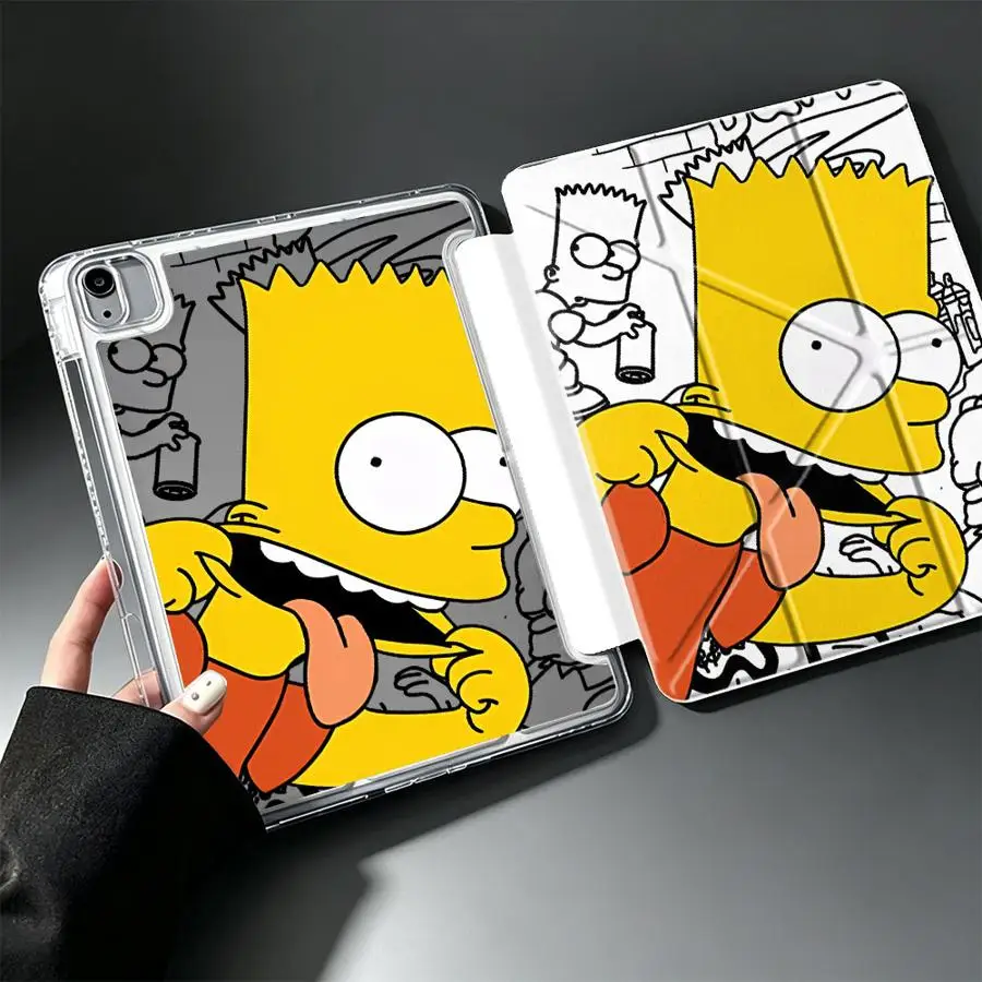 The Simpsons Anime With Pen Slot Cover Tablet Case For Samsung Galaxy Tab A11 S9 Plus S7 FE S10 Lite A8 A9 Plus S8