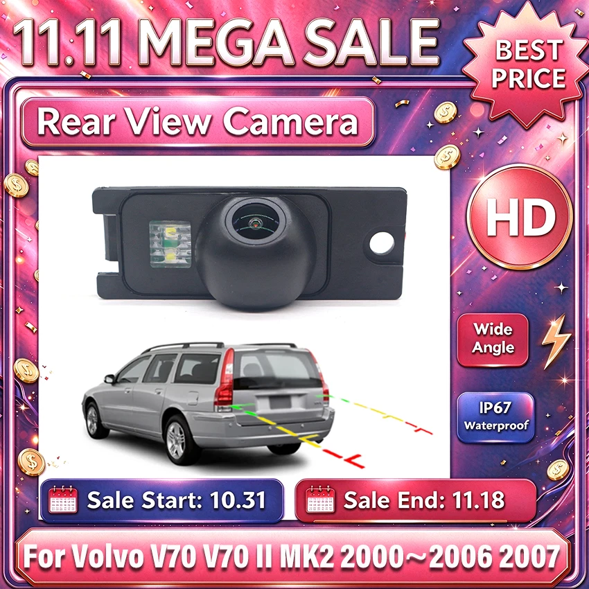 Rear View Reverse Camera For Volvo V70 II MK2 2000 2001 2002 2003 2004 2005 2006 2007 CCD Full HD Night Vision Backup Camera