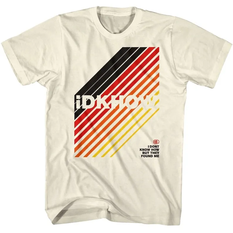 

IDKHow T Shirt Retro Stripes Indie Pop Music Men's Graphic Tees