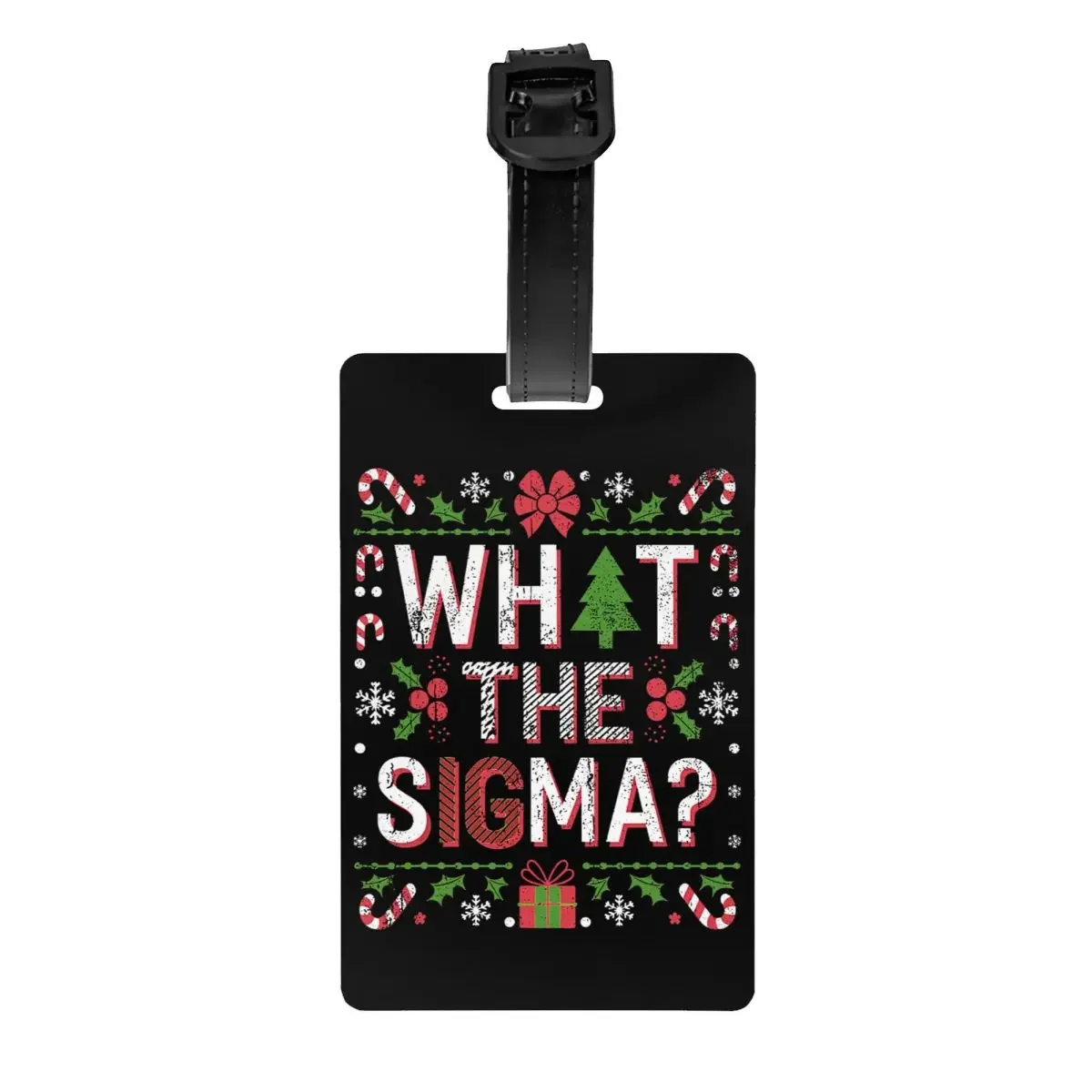 Etiquetas de equipaje personalizadas What The Sigma, etiquetas de equipaje con cita sarcástica de Humor personalizado, cubierta de privacidad, tarjeta de identificación con nombre