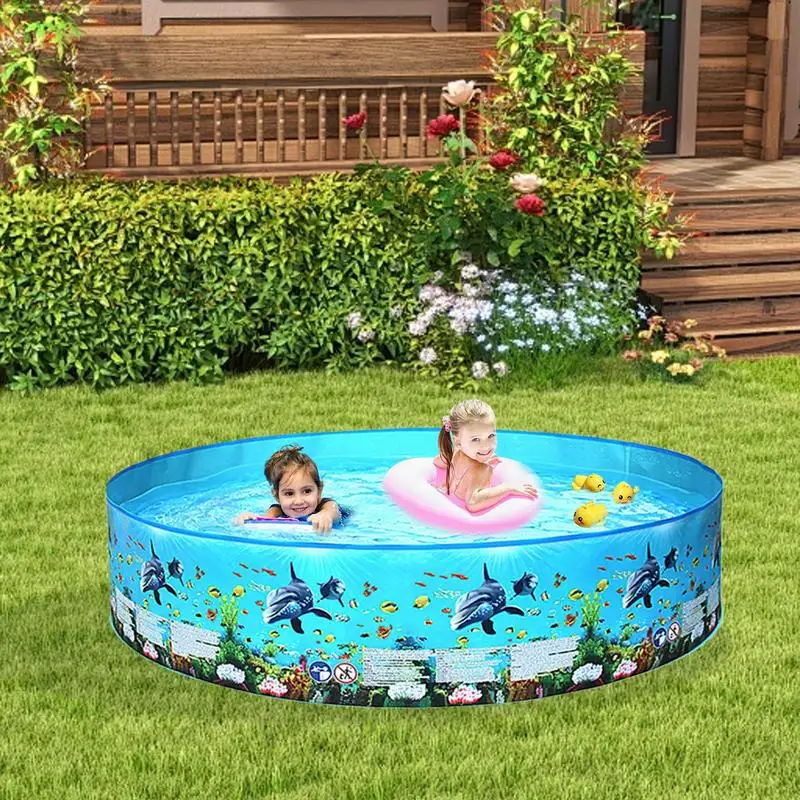 

Folding Swimming Pool Home Inflatable Foldable Children's Swimming Pool pet Accessories Out Cooling pool Baby Inflatable Bathtub