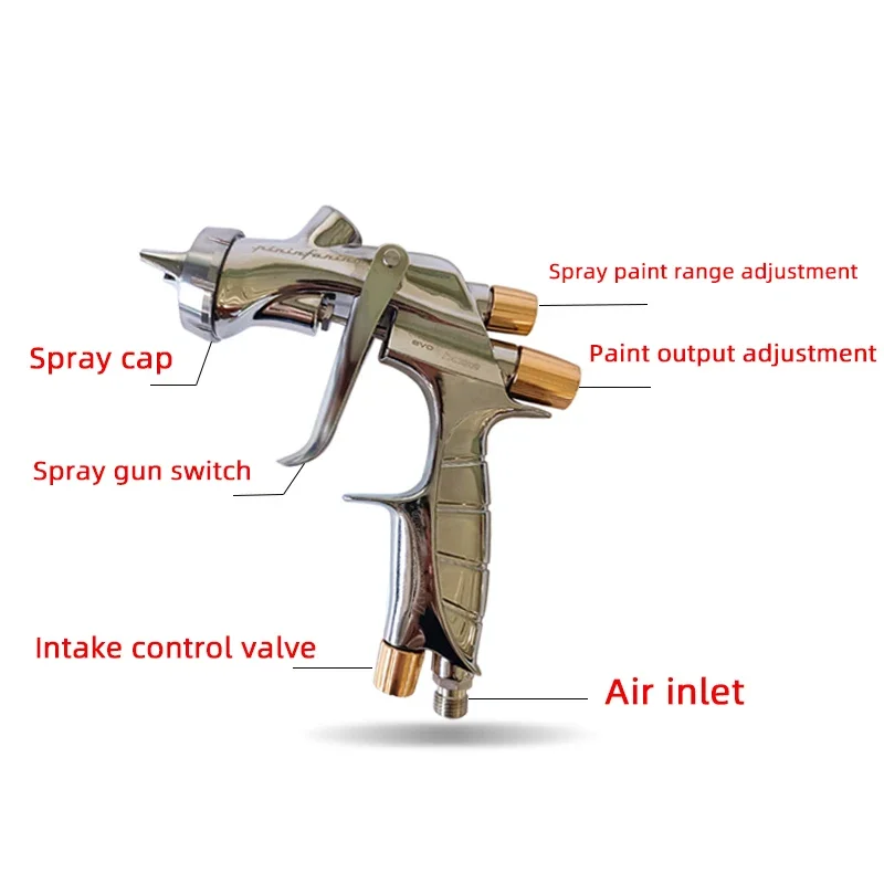 Japan ANEST WS400 Car Spray Gun High Saving Paint Atomization 1.3/1.4 Nozzle Paint Spraying