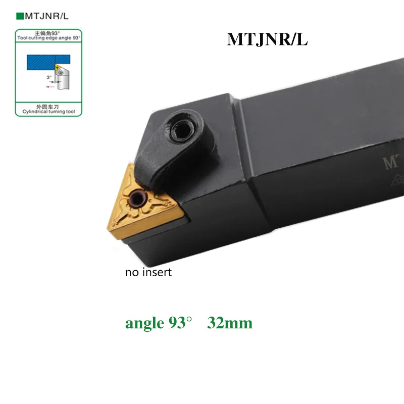 1 PC MTJNR3232P16 MTJNR3232P22 Lathe Turning Tool External Turning Tool Holder MTJNR MTJNL Metal Cutter Tools for TNMG Inserts