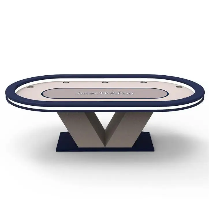 

102inch Competitive Price Casino Texas Poker Table with Led Lighting Gambling Table for Sale