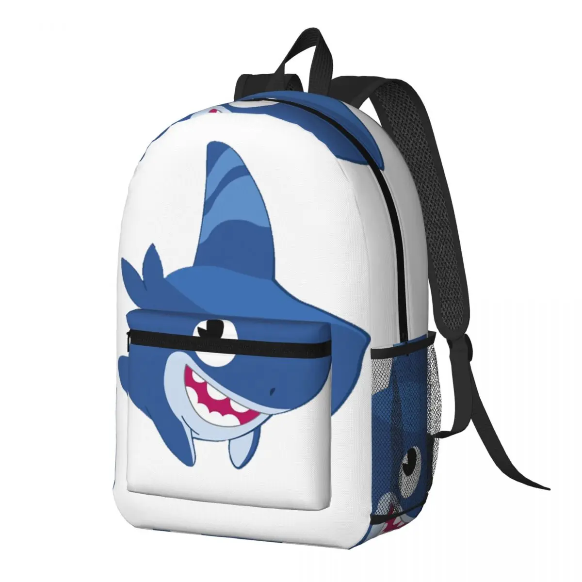 

Funny Shark Dog Backpack Daypack Large Capacity Children BookBag School Bag Shoulder Bags for Men Women