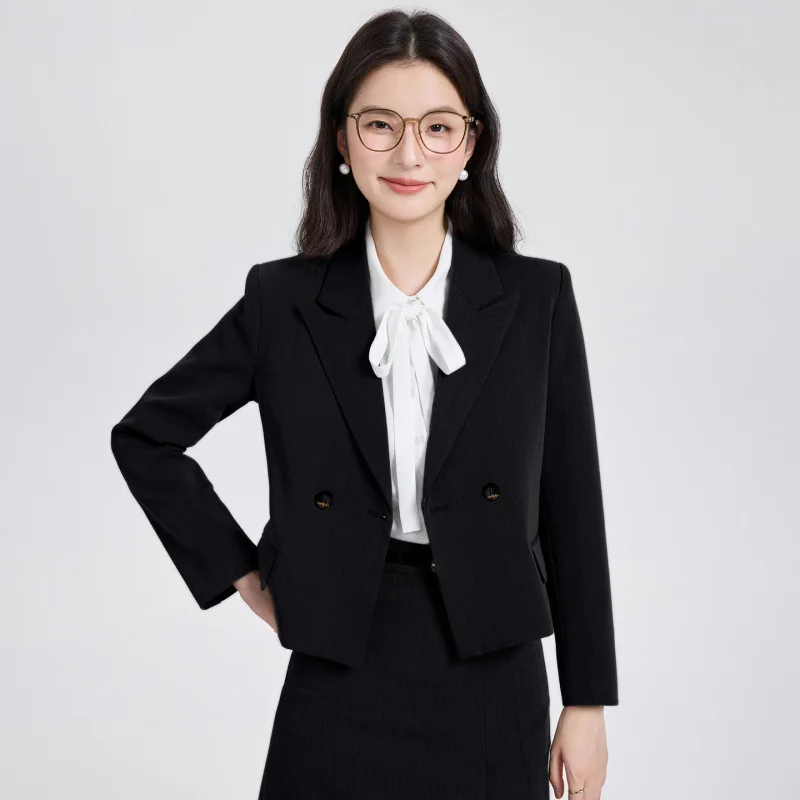 Conjunto de traje falda para mujer entrevista profesional ropa Formal estudiante universitario desplazamientos lugar de trabajo traje de maestro Petite Blazer Jac
