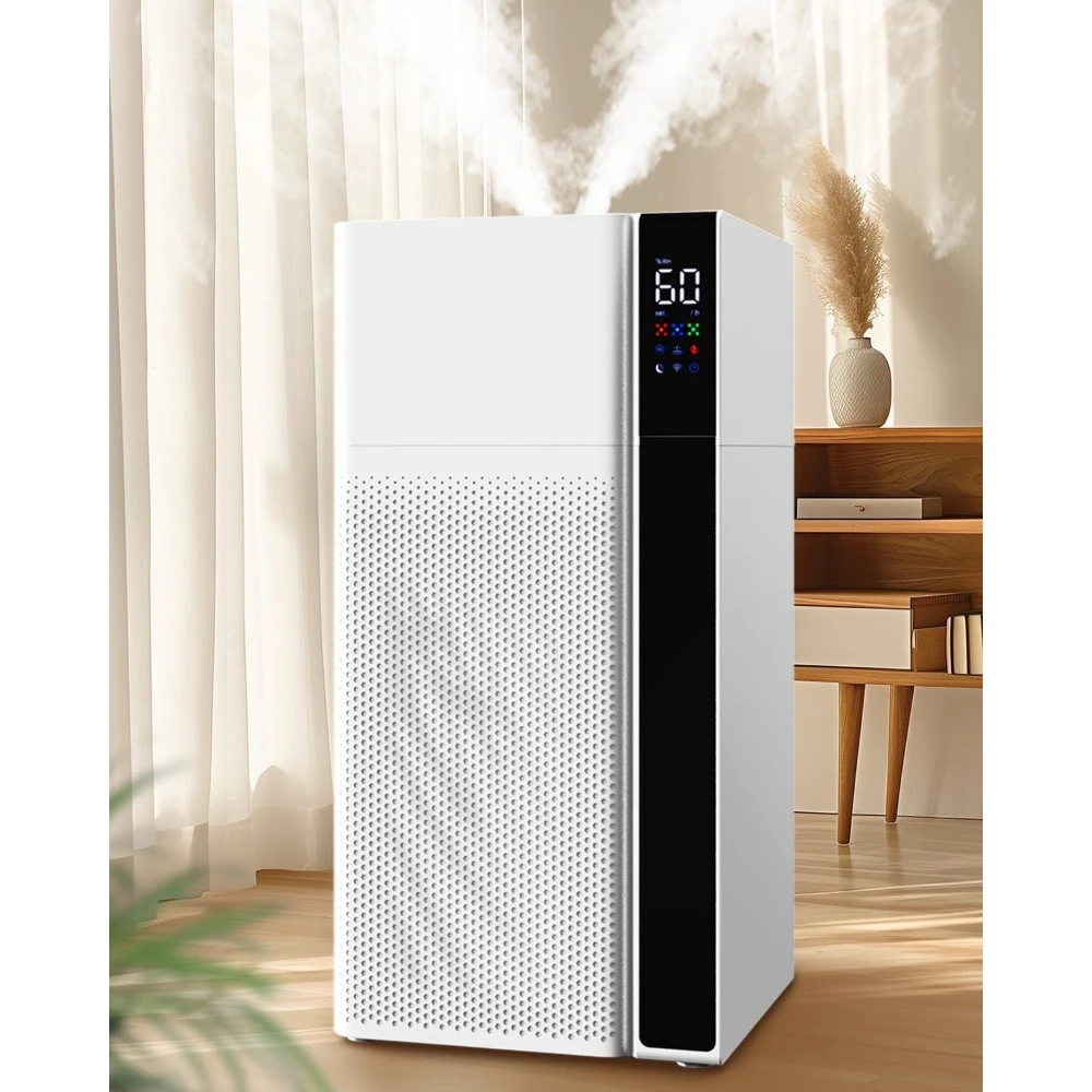 Warm and Cool Mist Humidifier Large Room, Whole House Humidifiers for Home, Quickly & Evenly Humidify Larger Areas