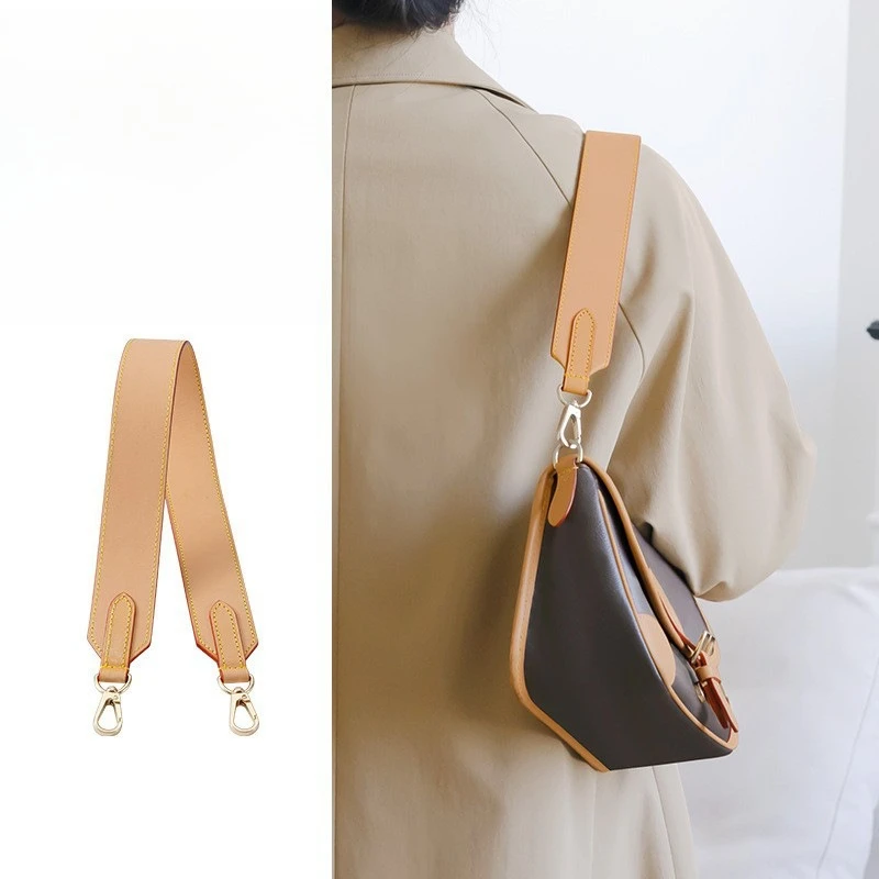 

65CM Genuine Leather Wide Bag Strap for Handbags Vegetable Tanned Women Shoulder Bag Straps for Handle Crossbody Bag Accessories