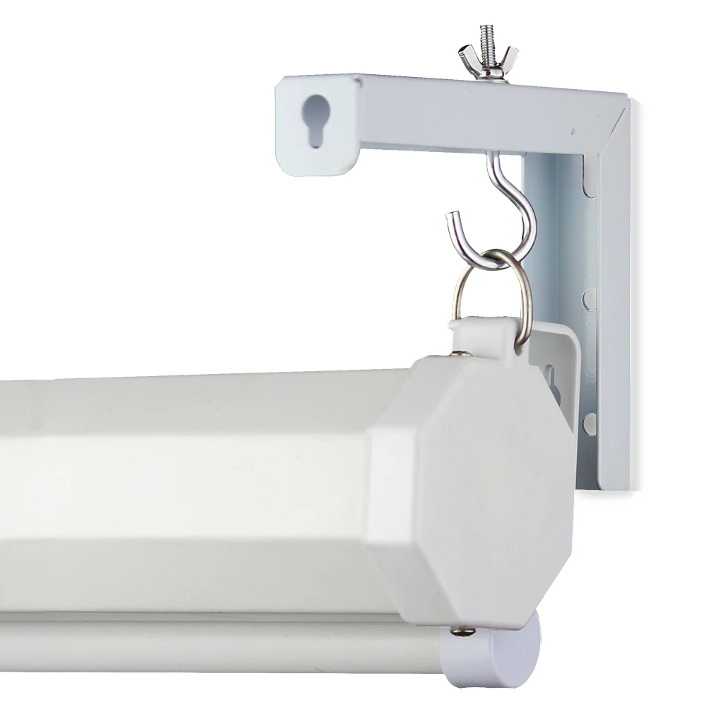 Universal Adjustable 90° Projector Screen Mounting Hook Projection Screen Wall Hanging L-Bracket Movie Screen Curtain Mount Hook