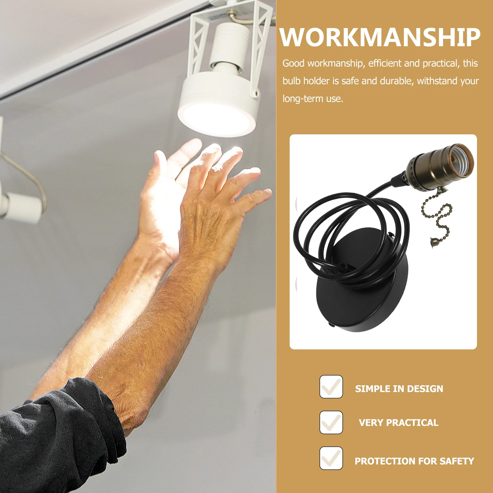 

Винтажный держатель лампы E26, цоколь для потолочного светильника, подвесной шнур, подвесной светильник, ретро цоколь для лампы для освещения своими руками