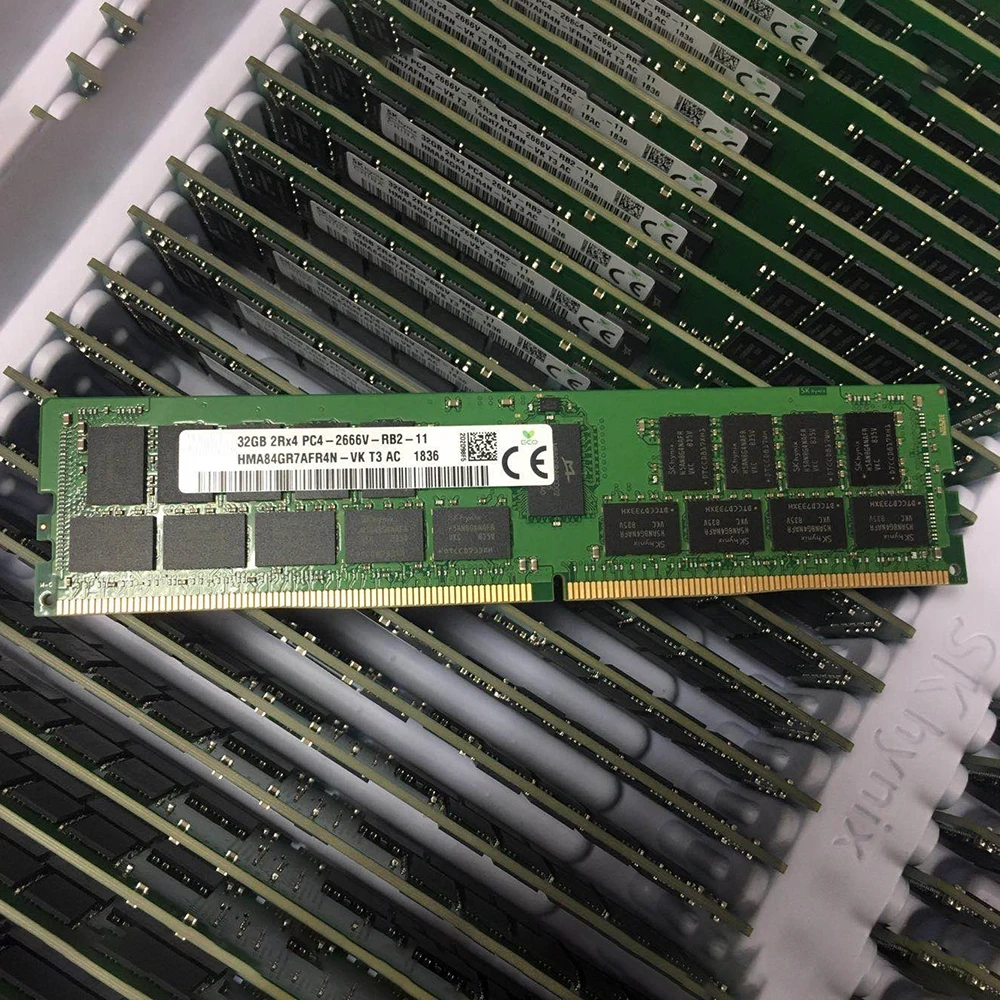 

1PCS Ram 32G 2RX4 PC4-2666V REG ECC Server Memory HMA84GR7AFR4N-VK