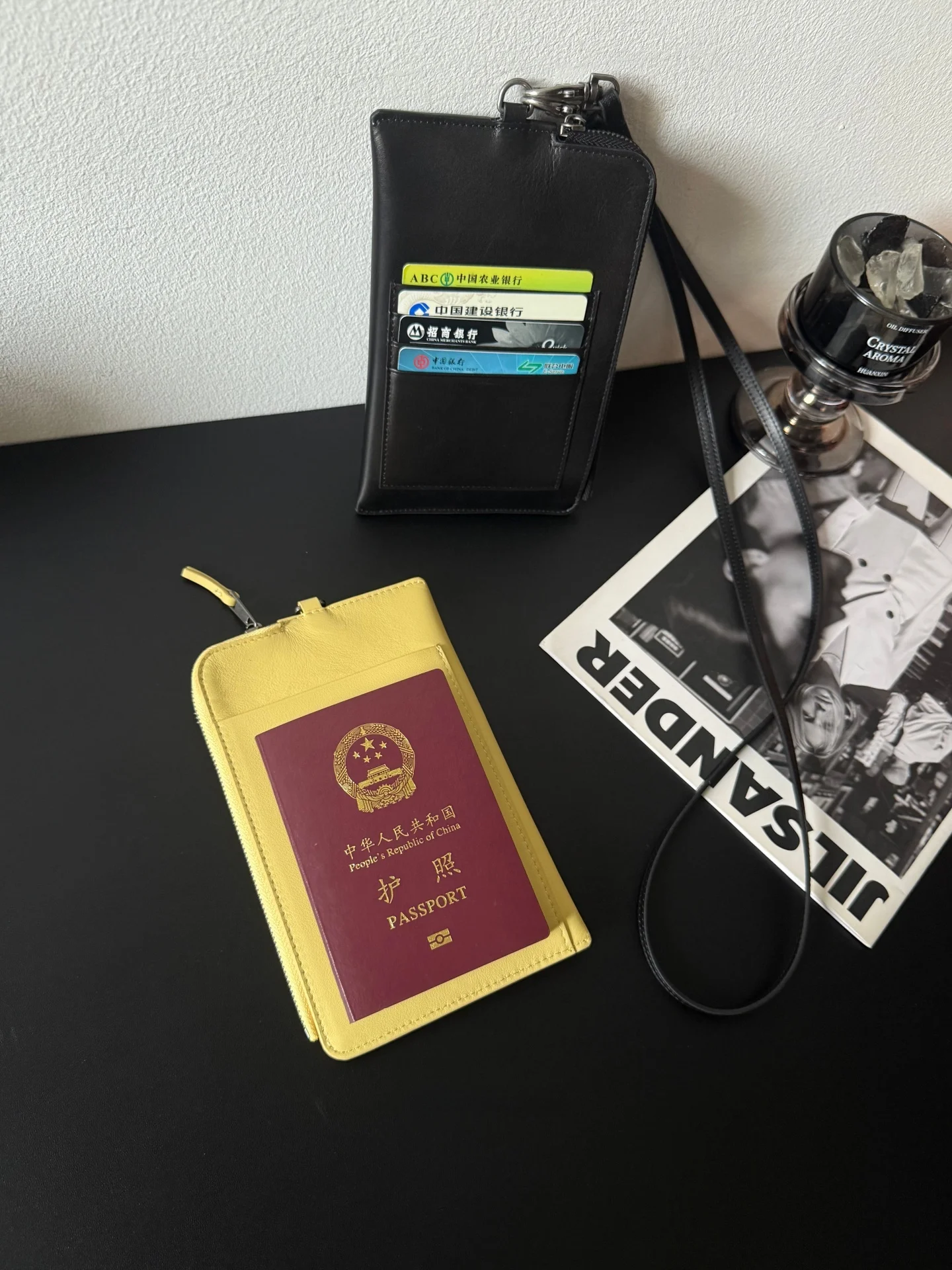 genuine-leather-id-document-bag-neck-strap-travel-mobile-phone-wallet-multi-card-holder-men-women-universal-passport-bank-car