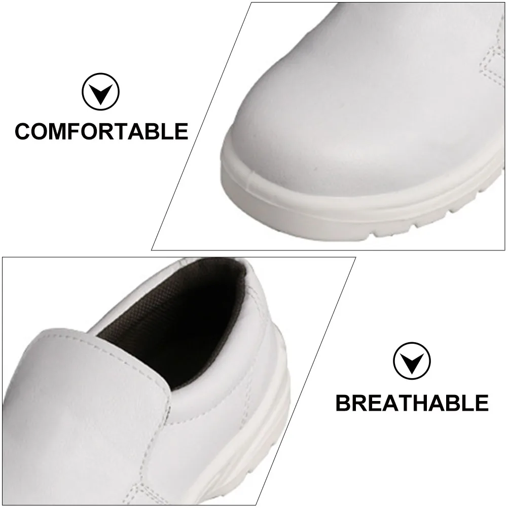 

1 Pair Of Anti-Smashing Slip-On Safety Shoes Lightweight Breathable Puncture Proof Comfortable Workplace Footwear Industrial