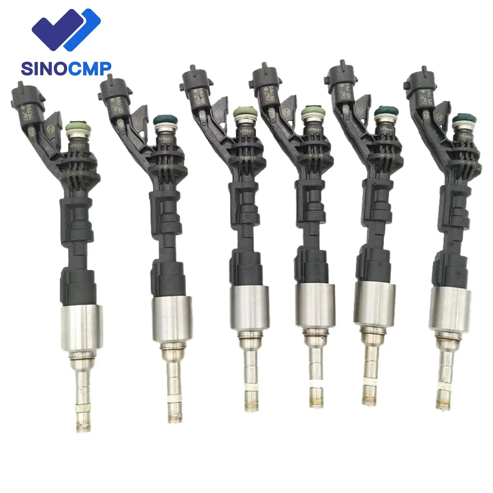 

6pcs FX23-9F593-AC FX23-9F593-AB AJ813643 C2Z18366 Fuel Injectors For Jaguar F-Type XJ XF 2013-2015 3.0L V6