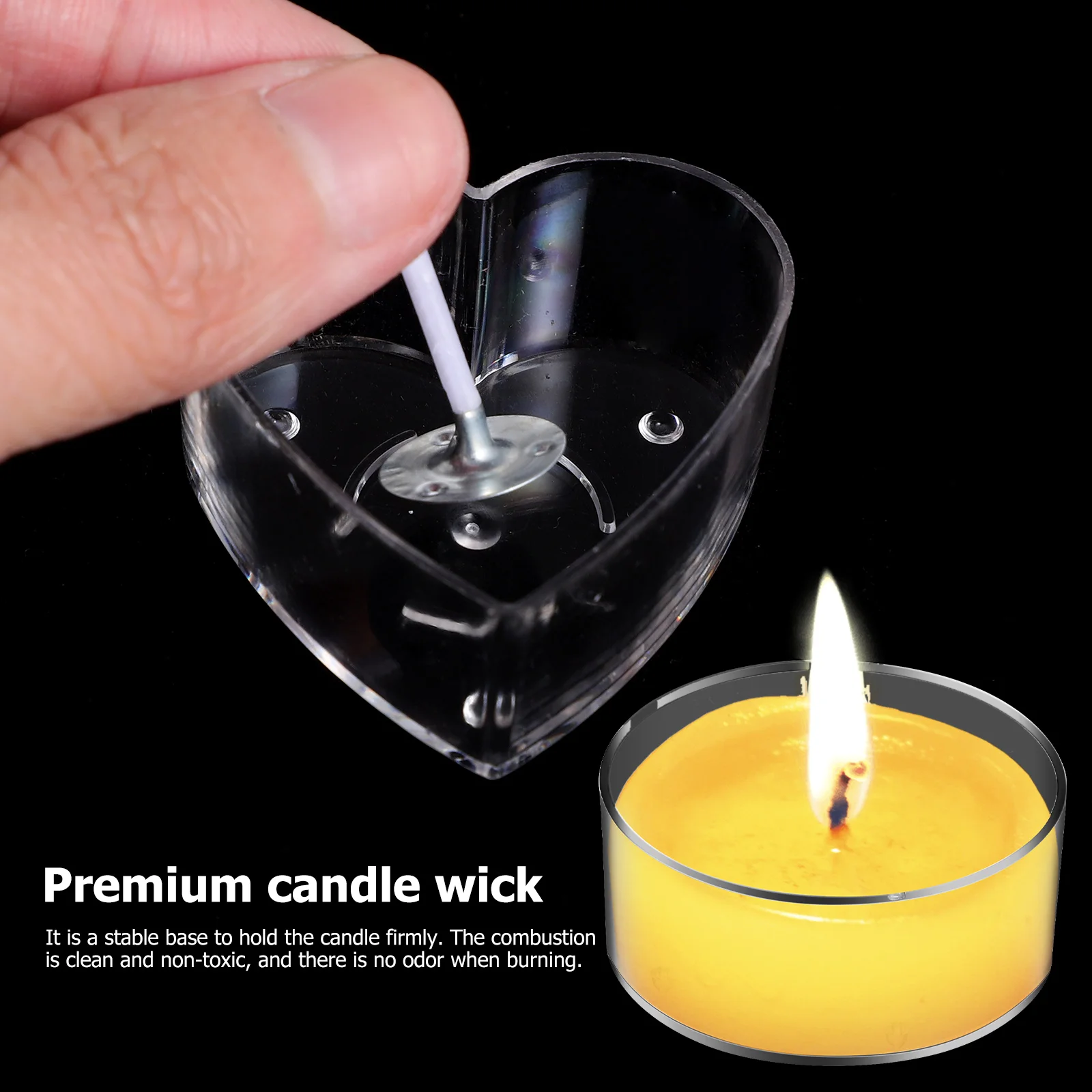 Candlestick Wax Melt Containers Jars Mold Holders Molds Plasitc Cup Mould Wicks for Making Tealight Cups