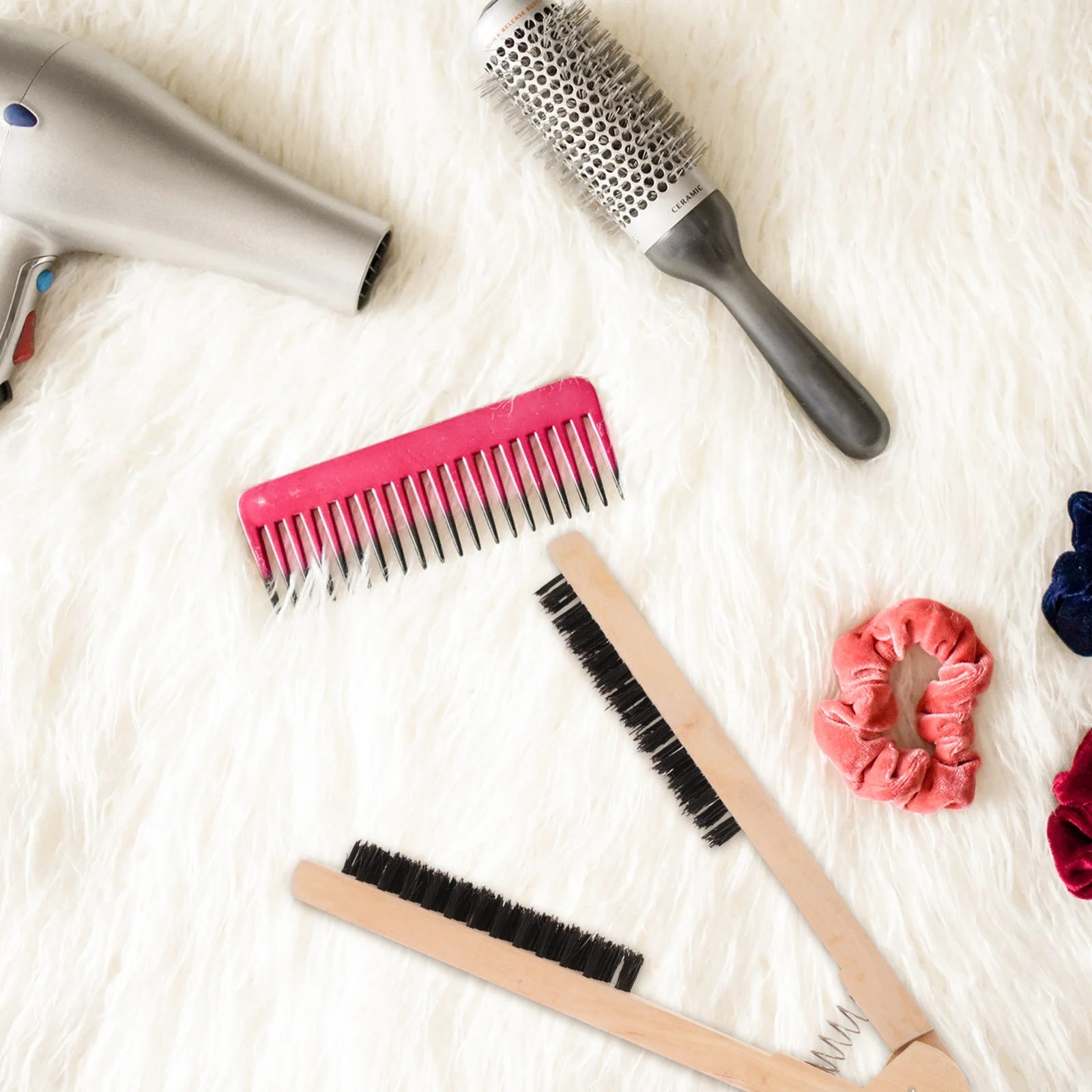 2 قطعة مشط فرد الشعر الخشبي لطيف على الشعر مكافحة ساكنة مزاجه المهنية تعزيز استقامة مشط