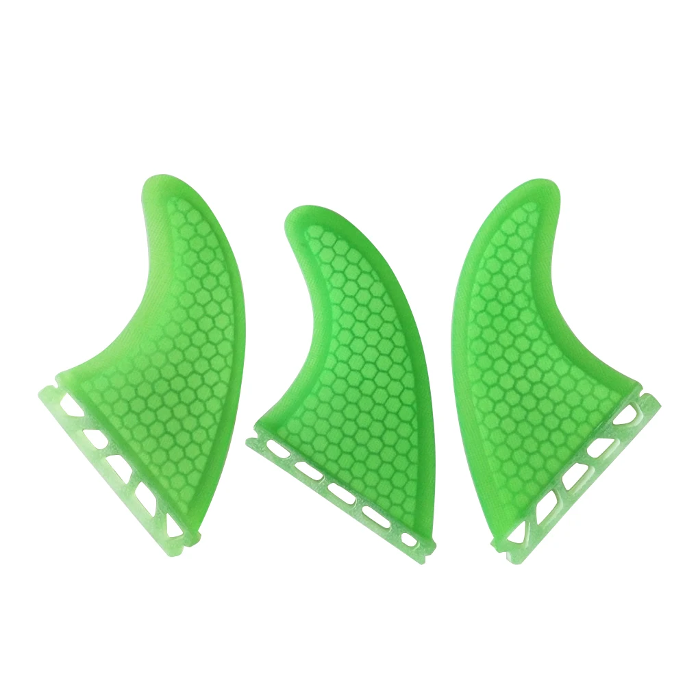 

UPSURF FUTURE Tri Fins M Surfboard Fins G5 Honeycomb Thruster 3 Fins Green Surf Fins Surfcasting Accessories Quillas Surfing Fin