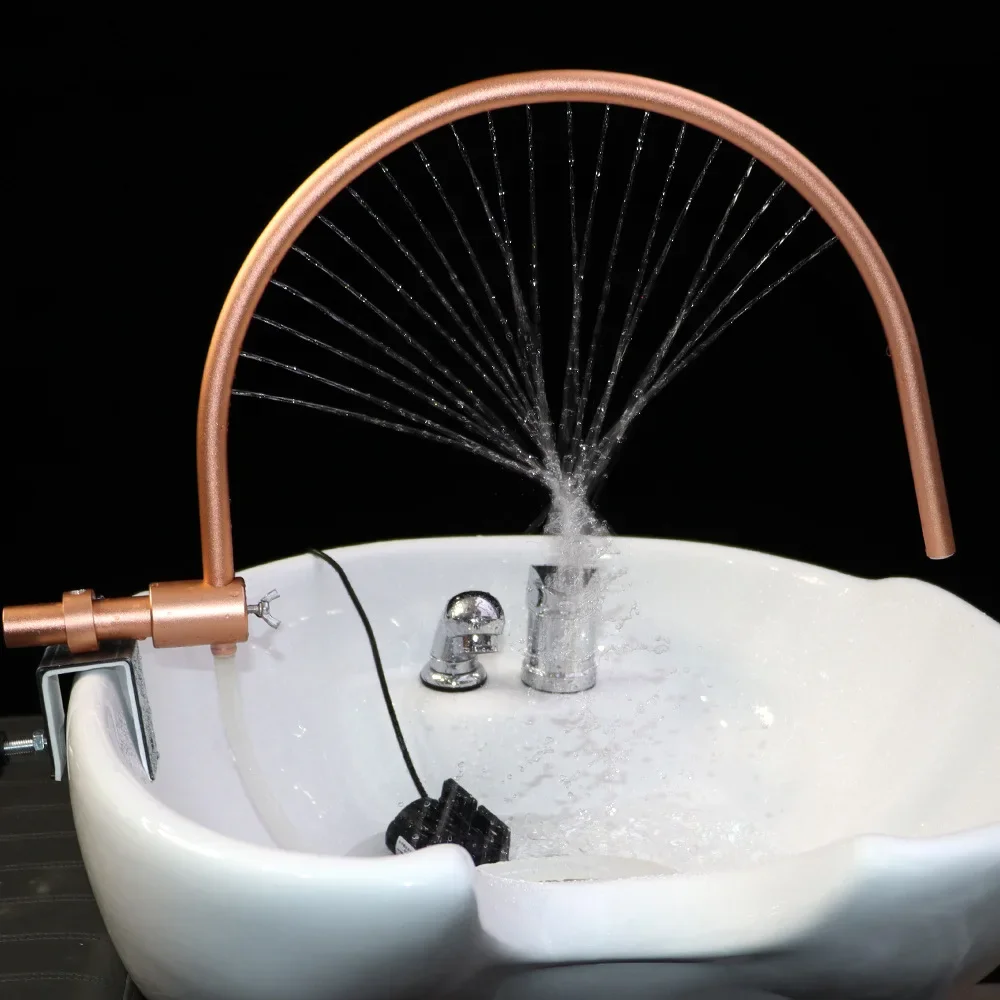 Marco de agua portátil para spa con bomba, equipo de cabezal de ducha de salón para lavabo y tazón de champú, ideal para washi profesional para el cabello