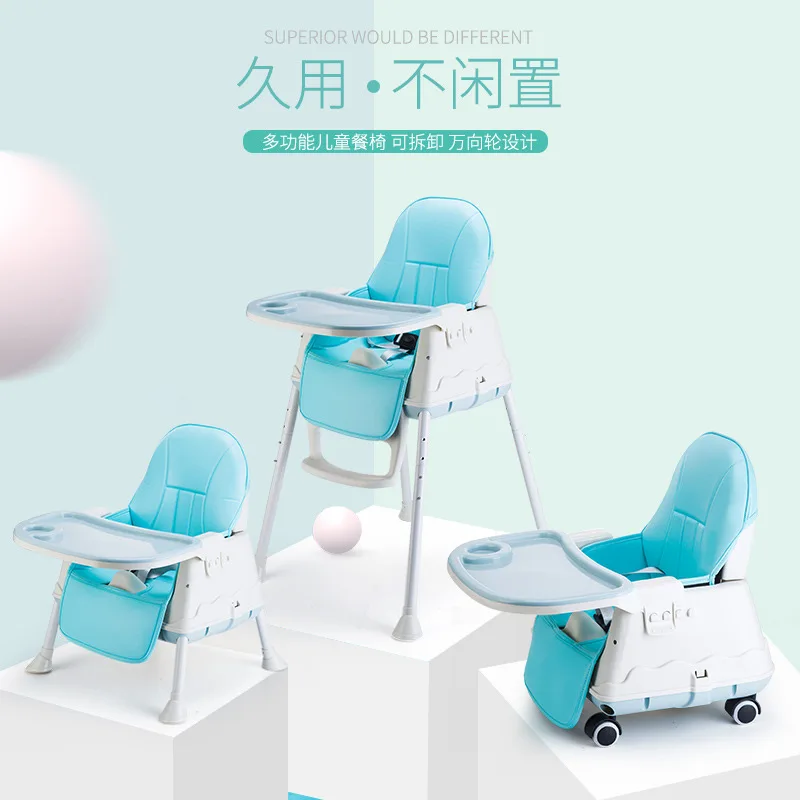 Grande Chaise de Salle à Manger Multifonctionnelle pour Bébé, Pliable et Portable, Siège pour Enfant