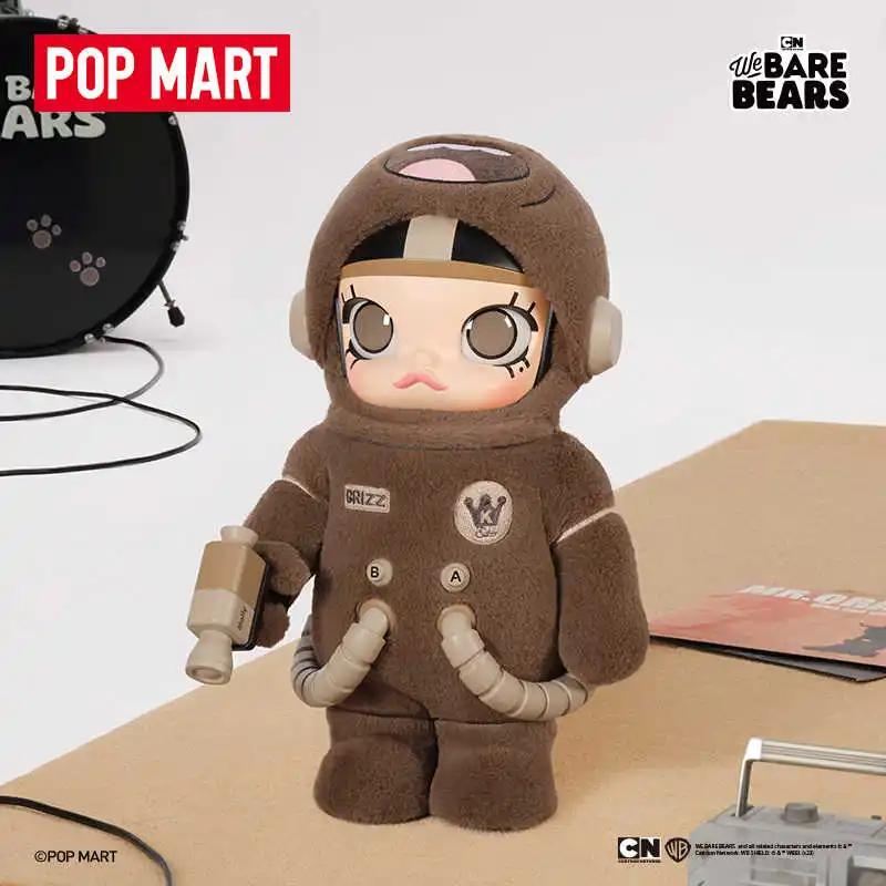 PopMart ميجا سبيس مولي 400% هدية السنة الجديدة الدب صندوق أعمى العصرية تحصيل لعبة الديكور العنصر لعيد الميلاد ورأس السنة الجديدة